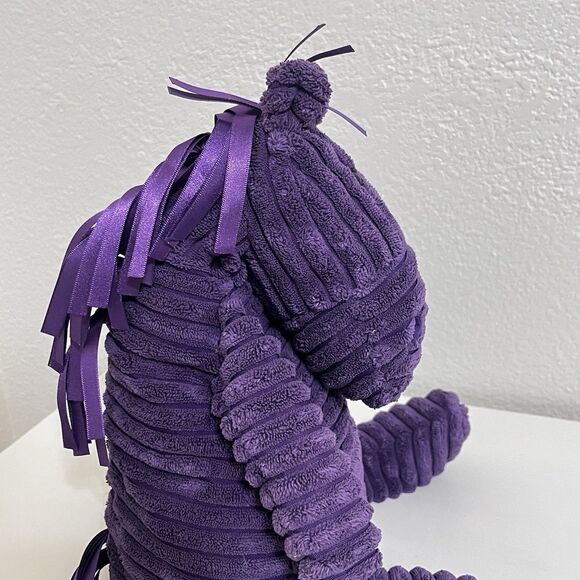 Jellycat Cordy Roy Purple Horse Plush Stuffed Animal Ribbon Tail 16" NO TUSH TAG - Picture 16 of 16
